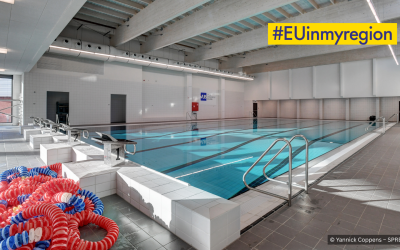 #EUinmyregion at the swimming pool of the VUB: Come swim and receive a free swimming cap!
